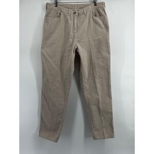 Poetry Corduroy Pants Tapered Womens US 12 Tan Beige Cords Trousers Pockets